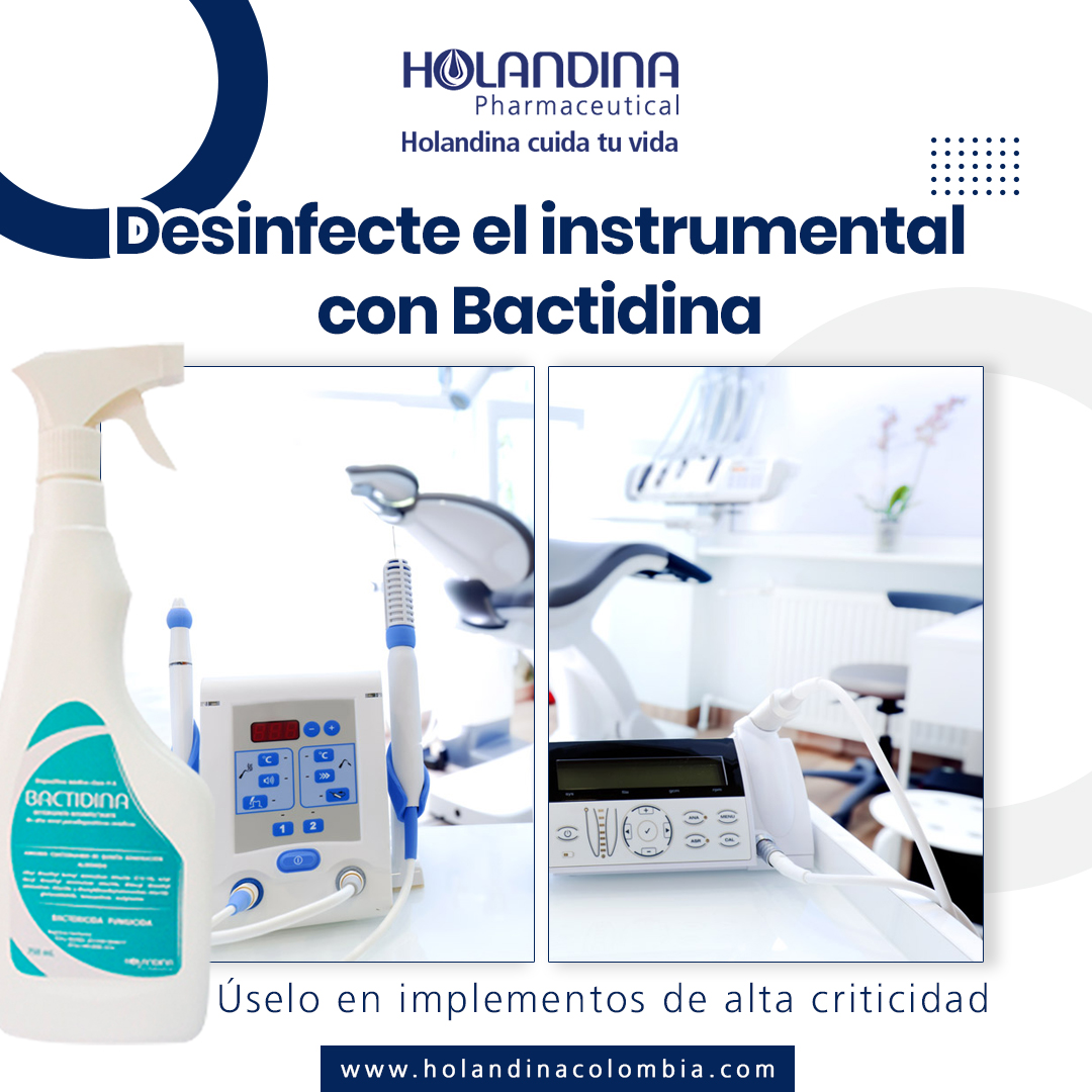 BACTIDINA es bactericida de amplio espectro. Holandina Pharmaceutical de Colombia