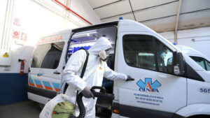 Cómo limpiar y desinfectar ambulancias