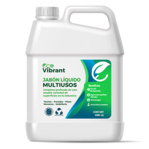 Jabón líquido multiusos con aroma fresco para techos paredes pisos mesones y mobiliario